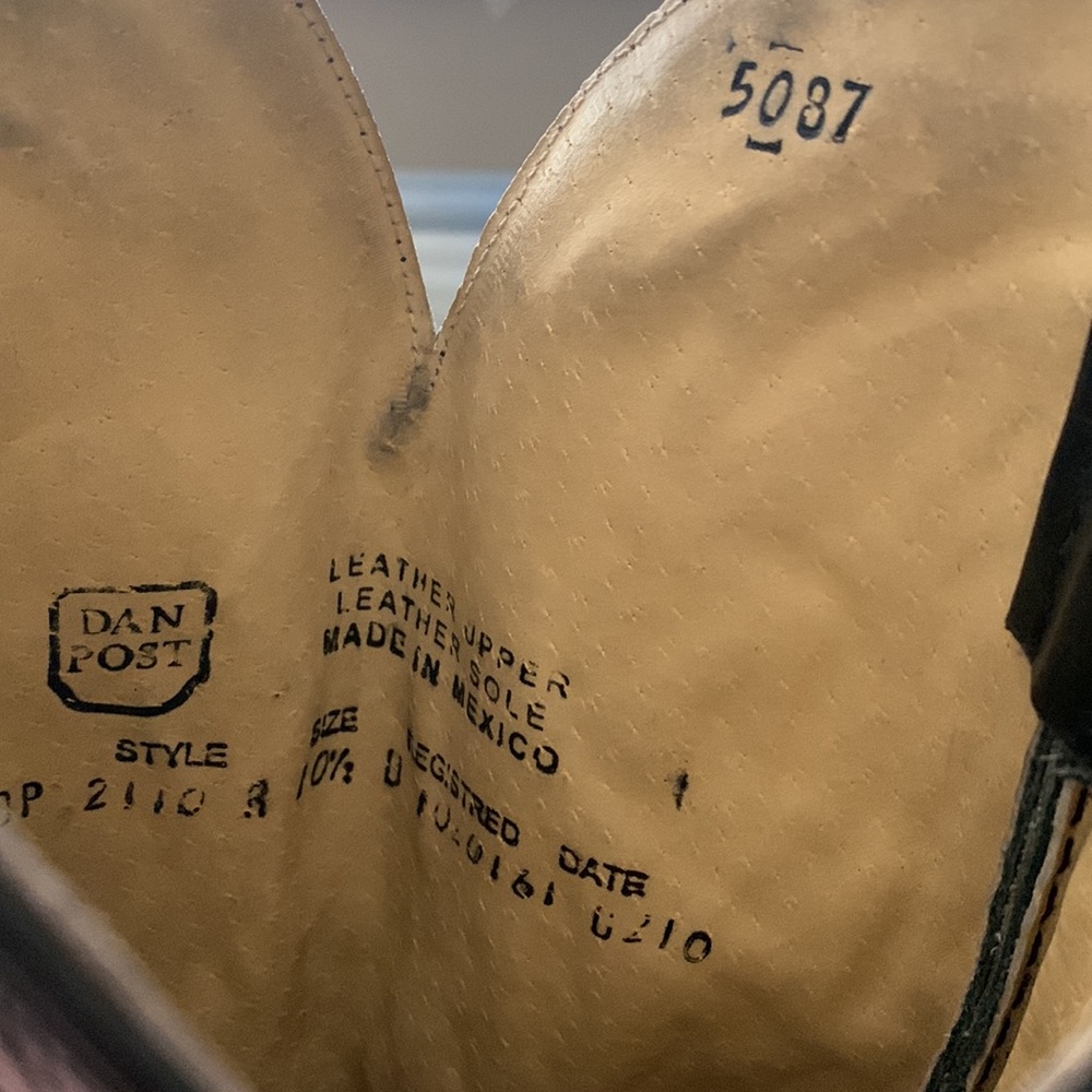 DAN POST Mens Western Cowboy Boots - Picture 8 of 11
